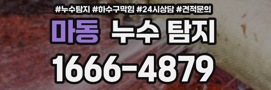 마동 누수 탐지