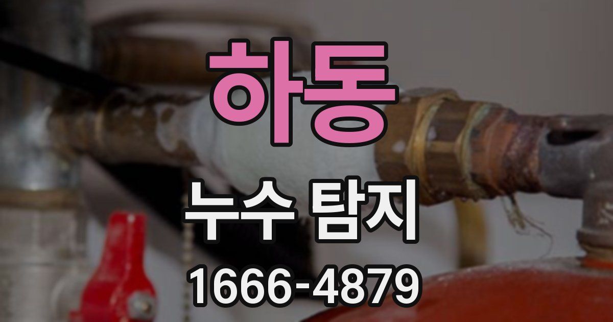 하동 누수 탐지