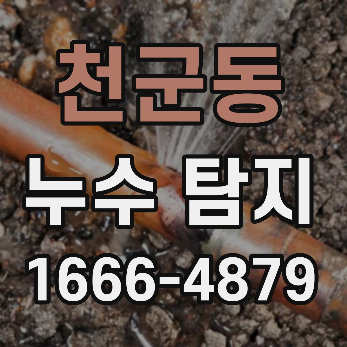 천군동 누수 탐지