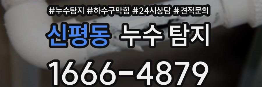 신평동 누수 탐지