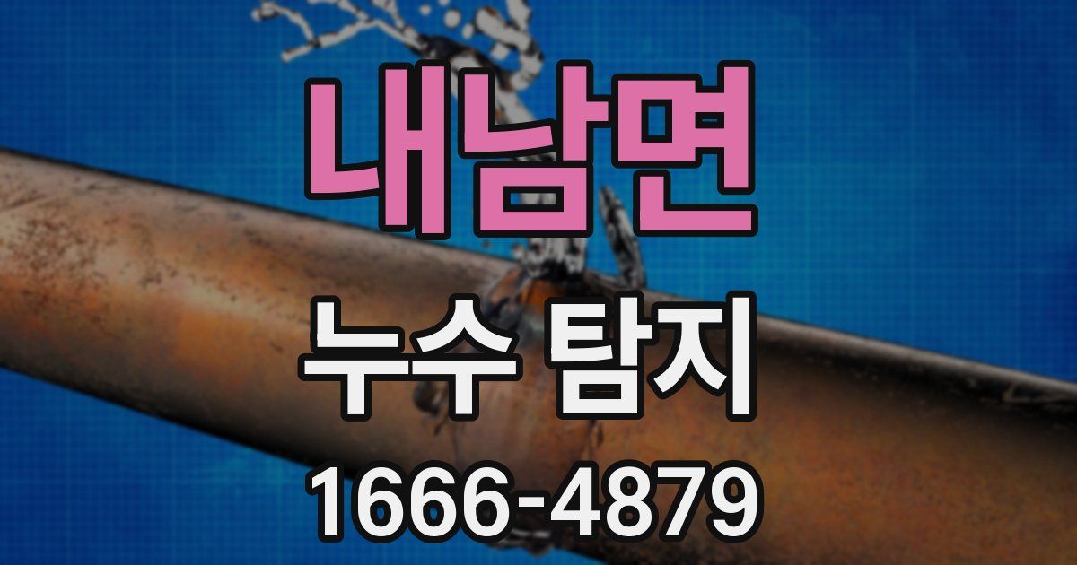내남면 누수 탐지