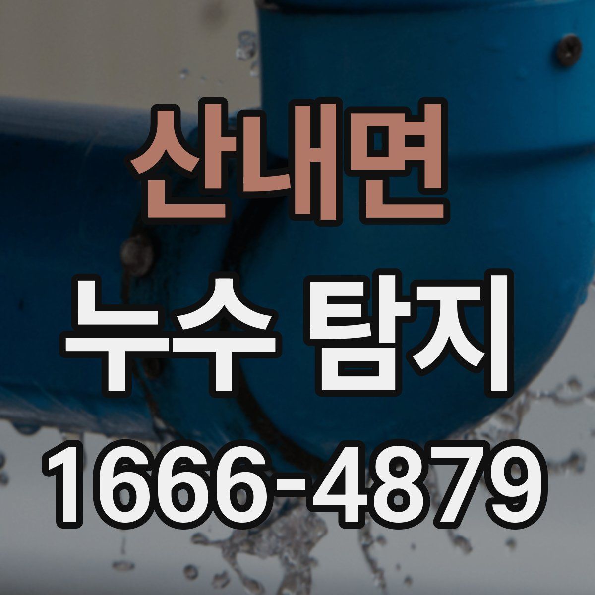 산내면 누수 탐지