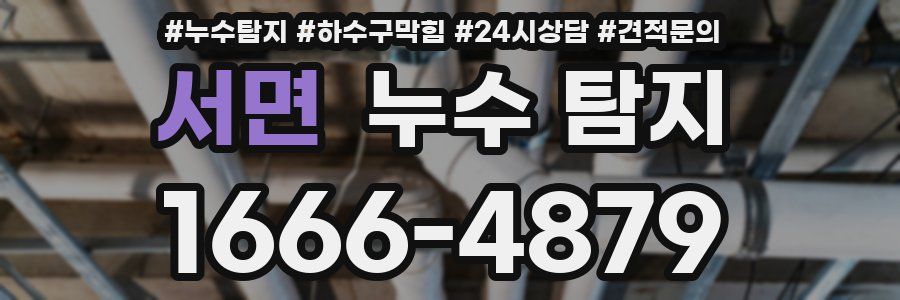 서면 누수 탐지