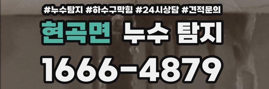 현곡면 누수 탐지