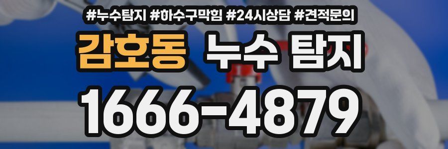 감호동 누수 탐지