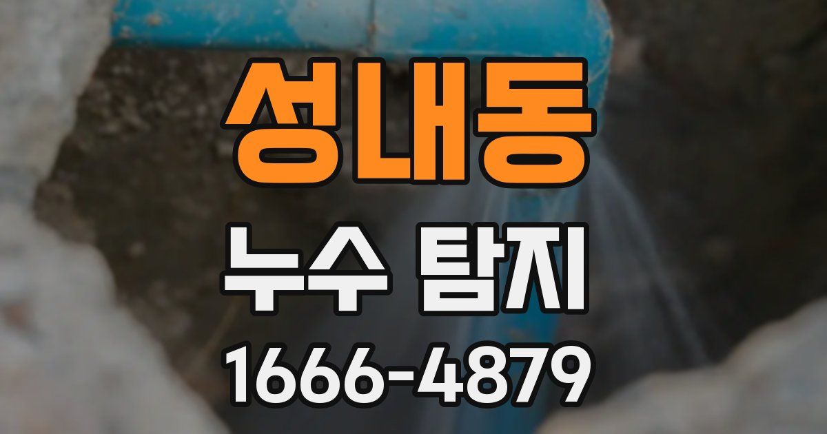 성내동 누수 탐지