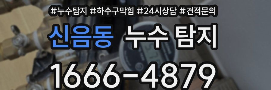 신음동 누수 탐지