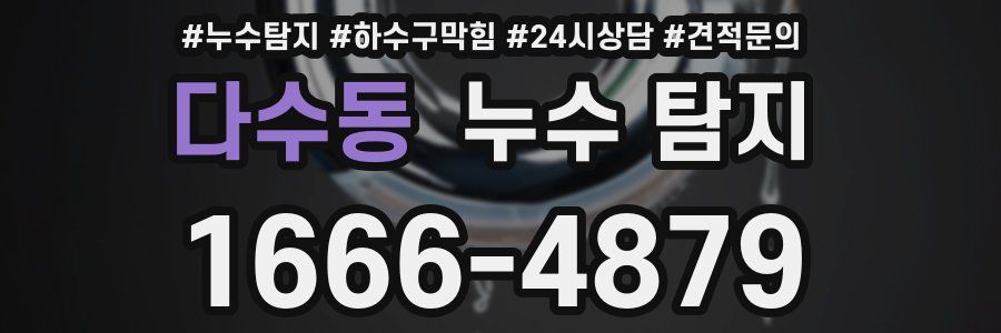 다수동 누수 탐지