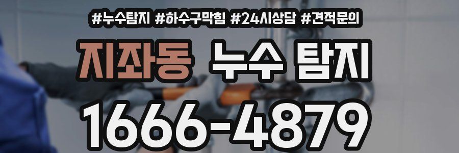 지좌동 누수 탐지