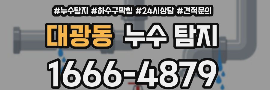 대광동 누수 탐지