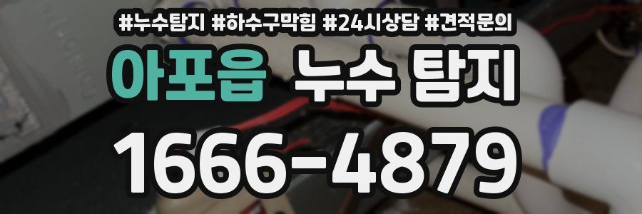 아포읍 누수 탐지