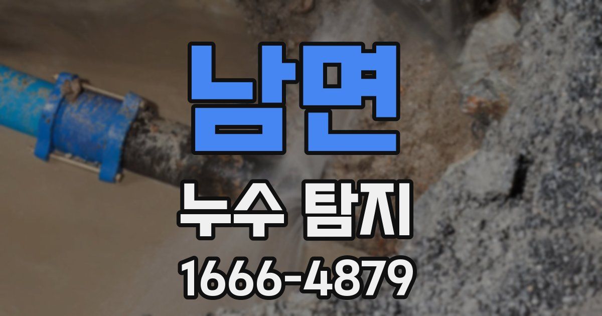 남면 누수 탐지