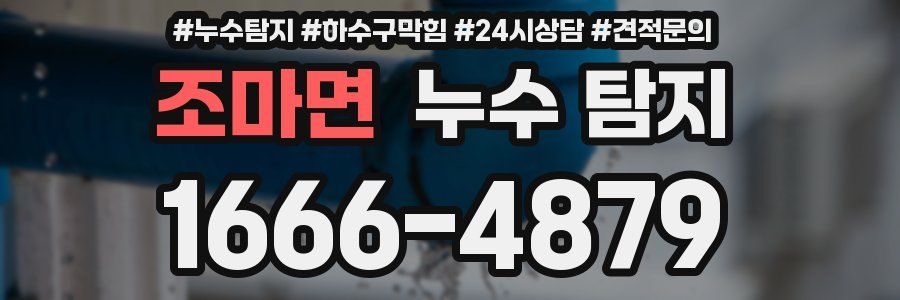 조마면 누수 탐지