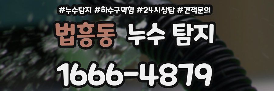 법흥동 누수 탐지