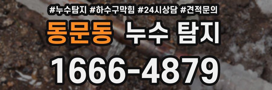 동문동 누수 탐지