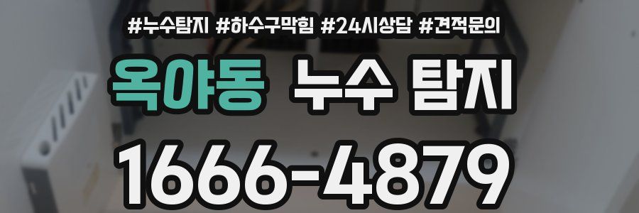 옥야동 누수 탐지