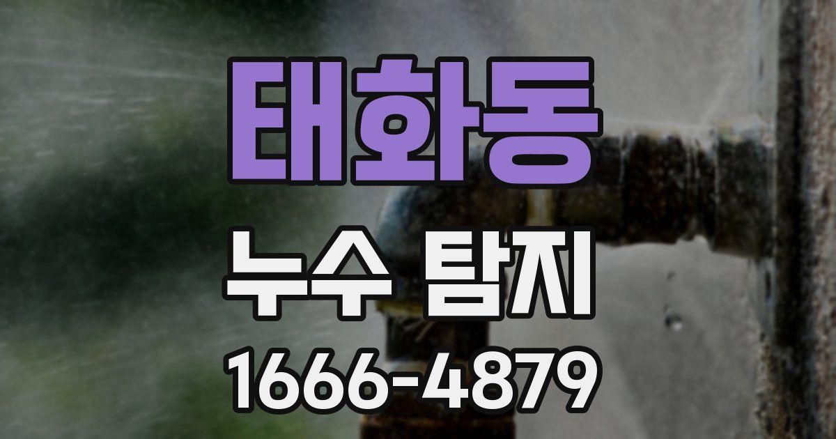 태화동 누수 탐지