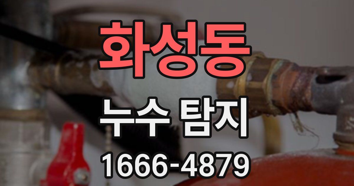 화성동 누수 탐지