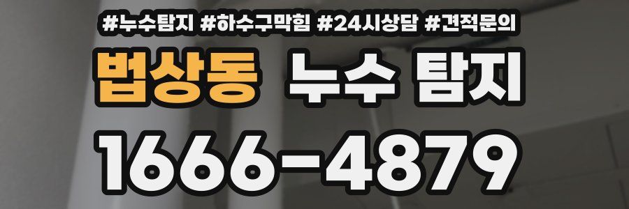 법상동 누수 탐지