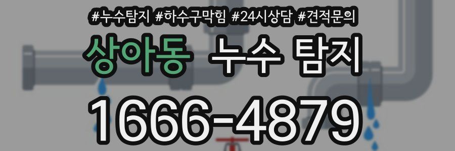 상아동 누수 탐지
