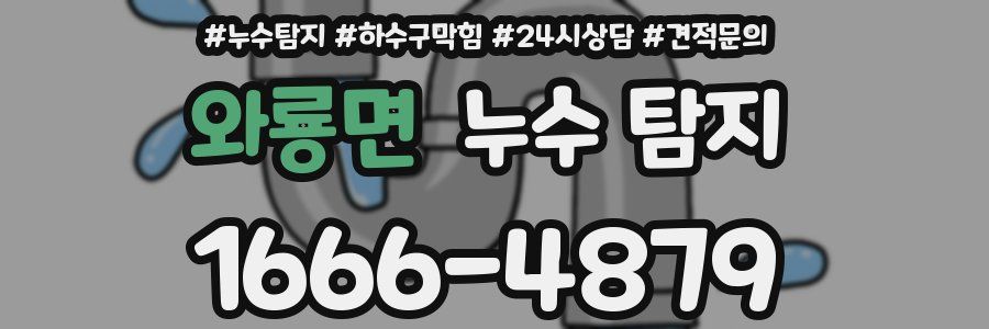 와룡면 누수 탐지