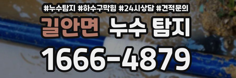 길안면 누수 탐지