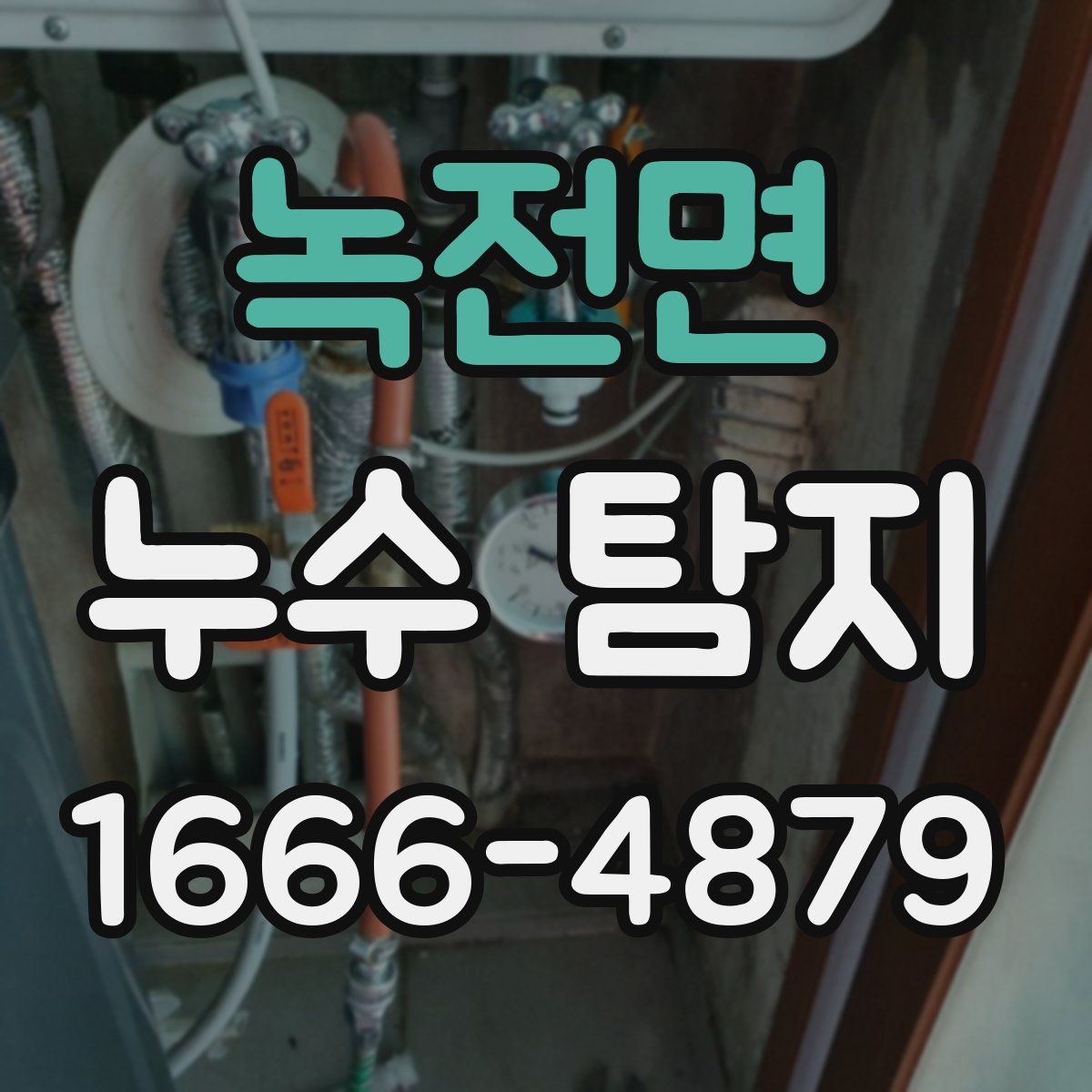 녹전면 누수 탐지