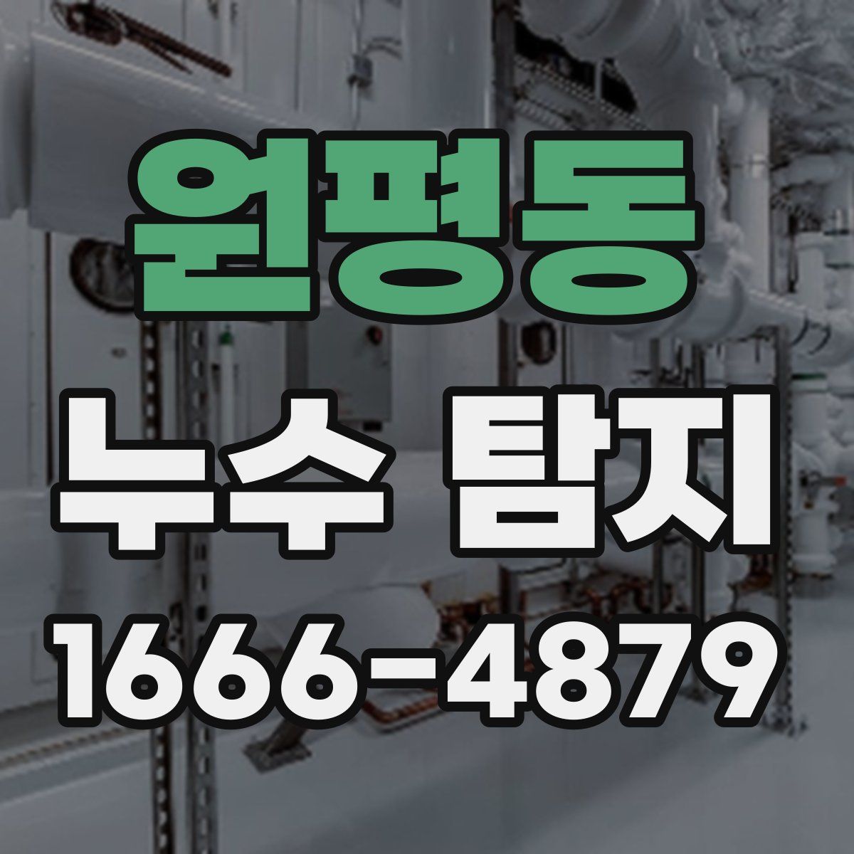 원평동 누수 탐지