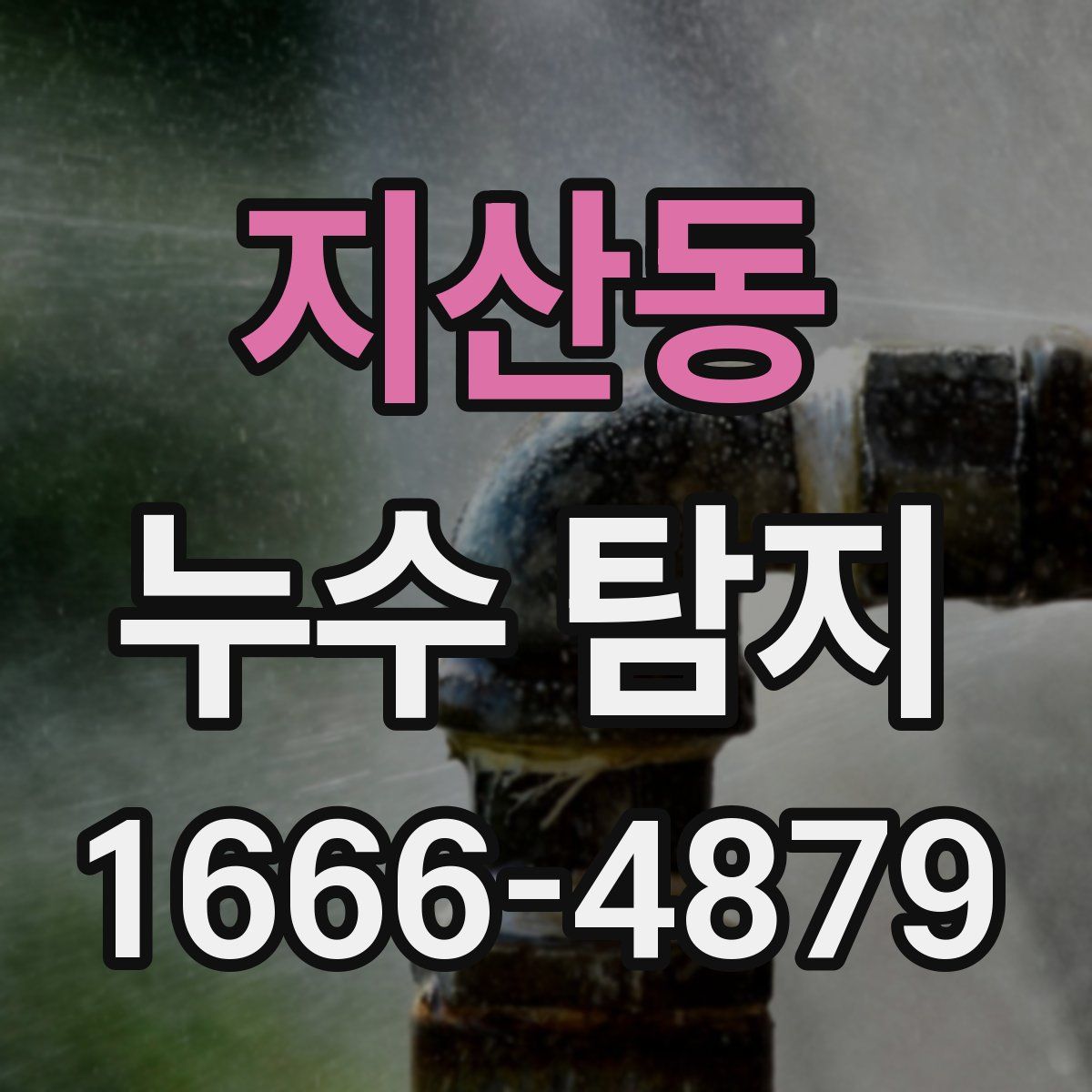 지산동 누수 탐지