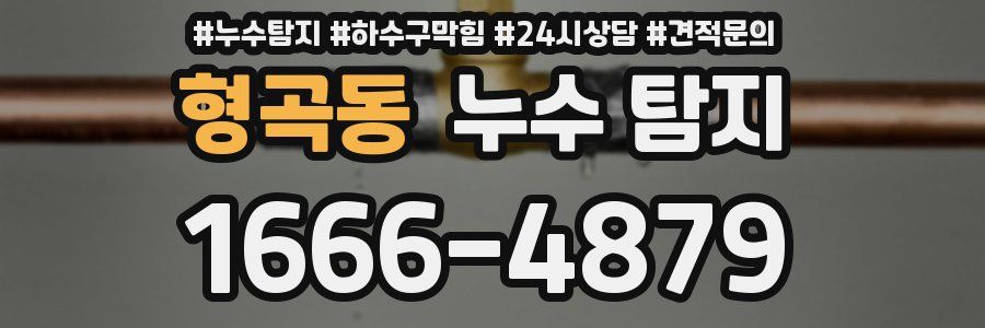 형곡동 누수 탐지