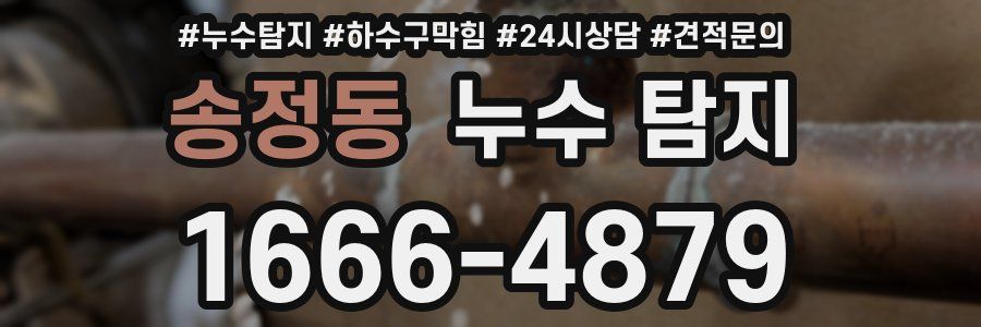 송정동 누수 탐지