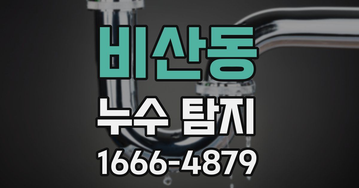 비산동 누수 탐지
