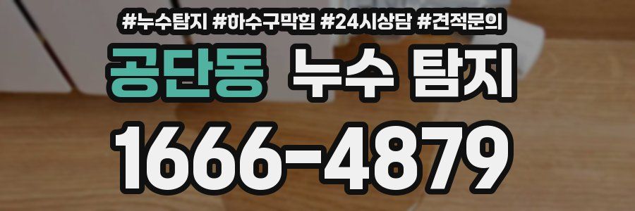 공단동 누수 탐지