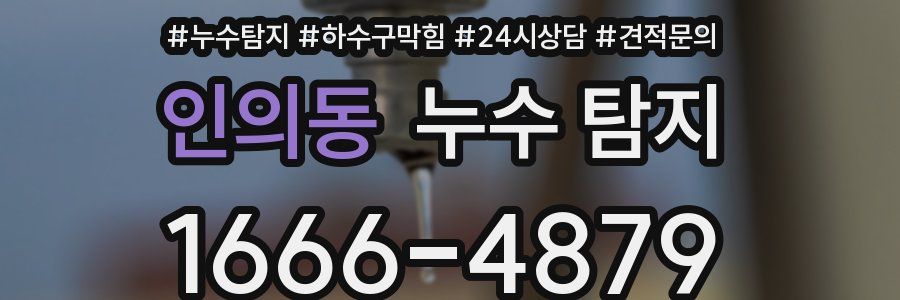 인의동 누수 탐지