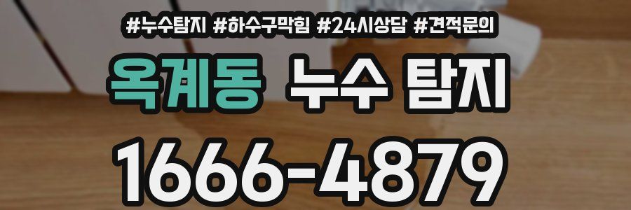 옥계동 누수 탐지