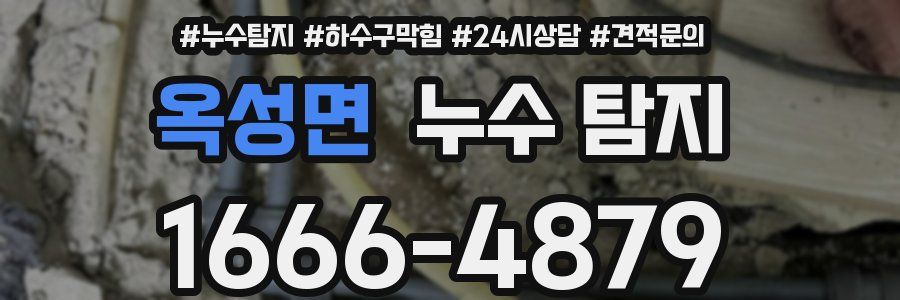 옥성면 누수 탐지