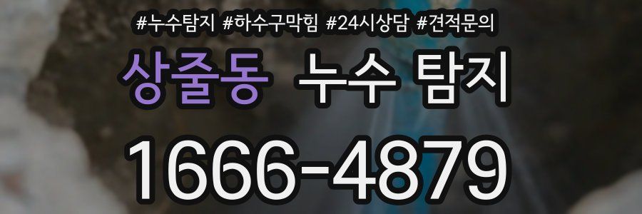 상줄동 누수 탐지