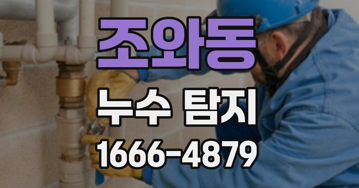 조와동 누수 탐지