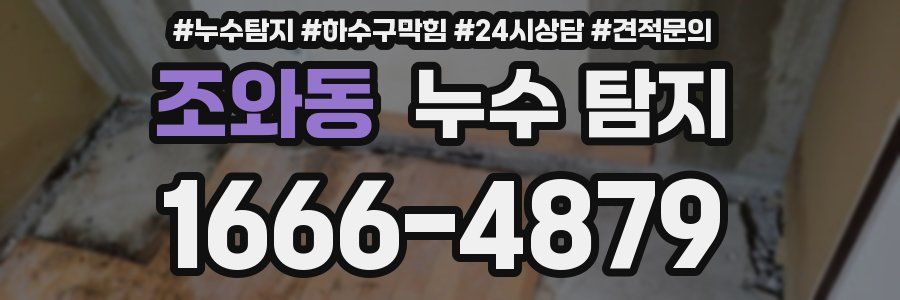 조와동 누수 탐지