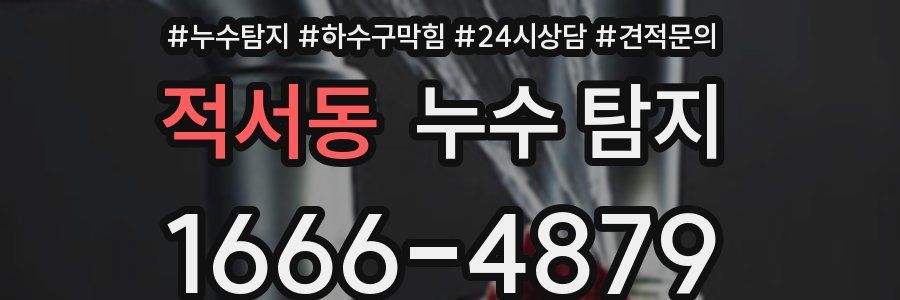 적서동 누수 탐지
