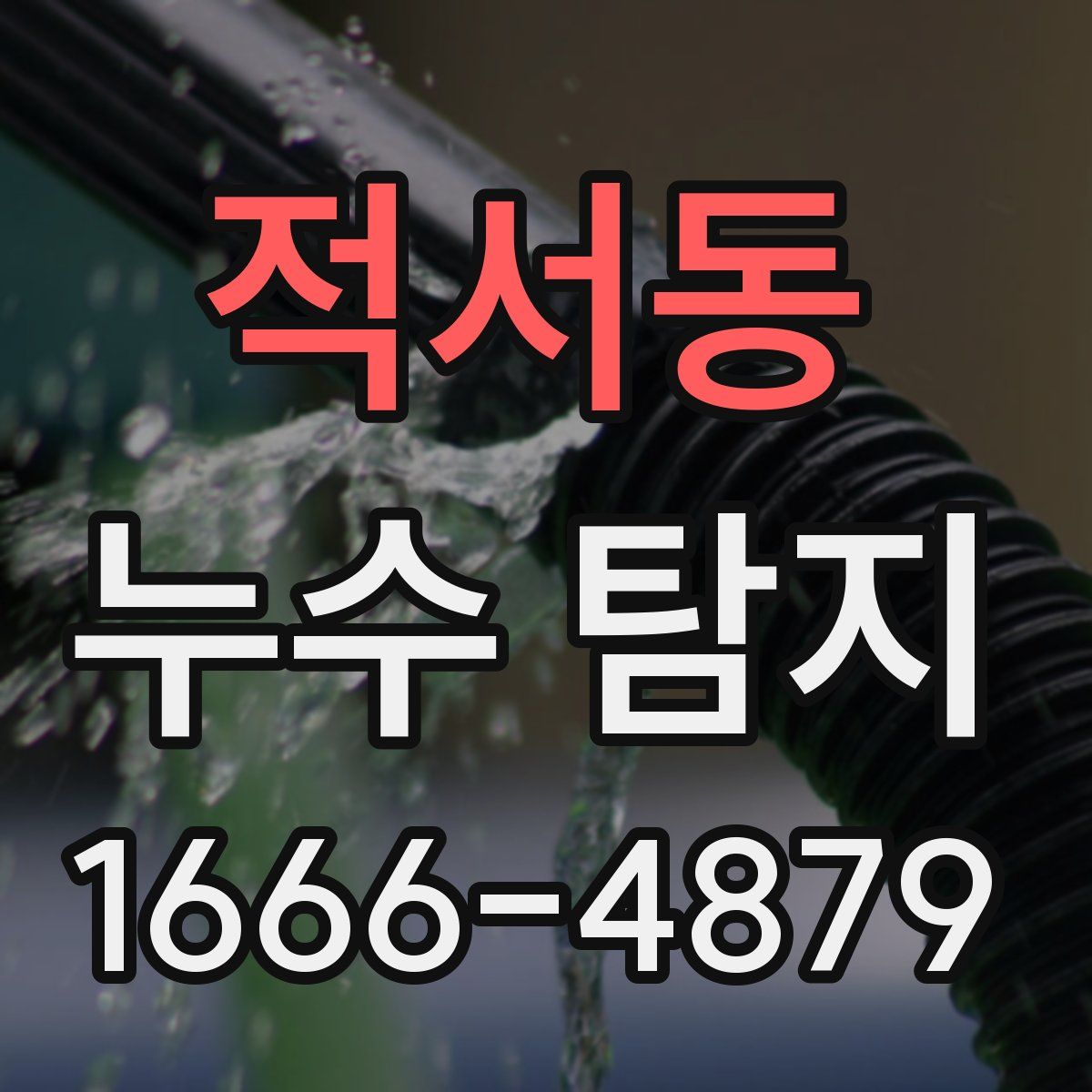 적서동 누수 탐지
