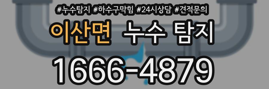 이산면 누수 탐지