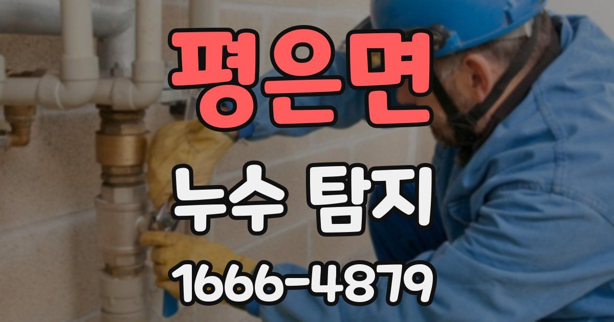 평은면 누수 탐지
