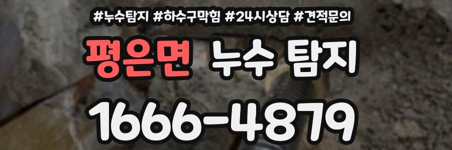 평은면 누수 탐지