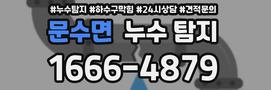 문수면 누수 탐지
