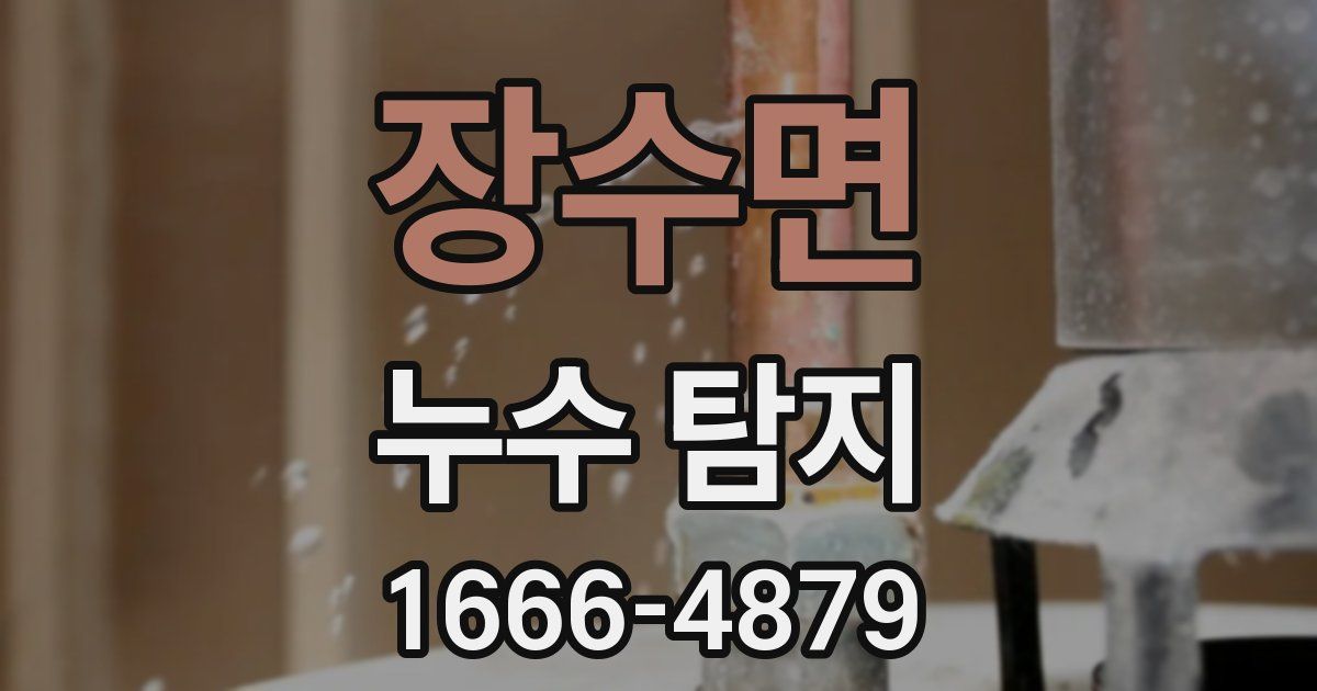 장수면 누수 탐지