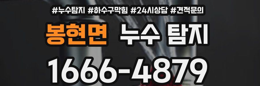 봉현면 누수 탐지