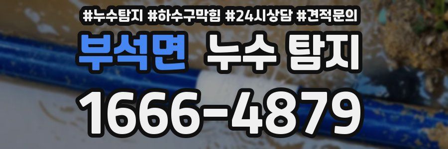 부석면 누수 탐지
