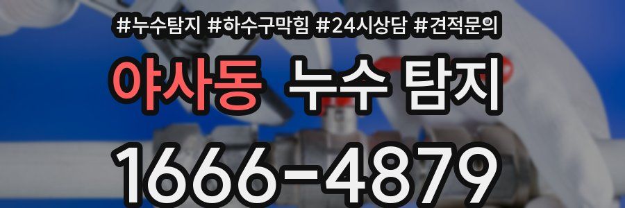 야사동 누수 탐지