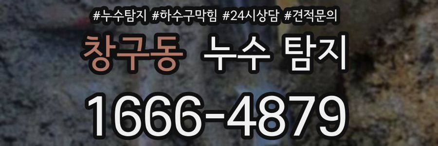 창구동 누수 탐지